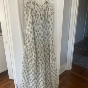 Zara Maxi dress. Sheer floral print. Cotton,size M